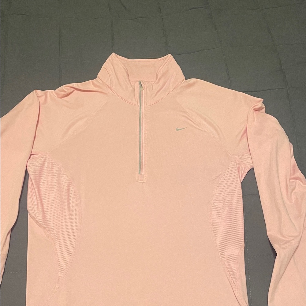 Nike Light Pink Half-Zip Top